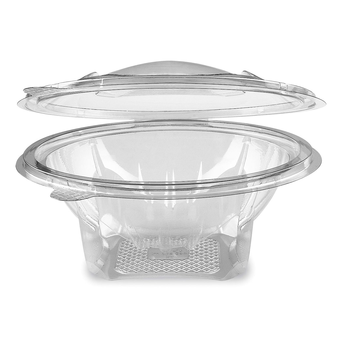 50x Rundbecher klar mit Deckel 600 ml (PET)