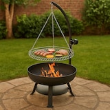 thumbnail of WellHome - Barbacoa y brasero 2 en 1 altura ajustable 127cm