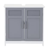 thumbnail of Mueble lavabo HWC-A85, mueble de baño 60x60x30cm ~ gris