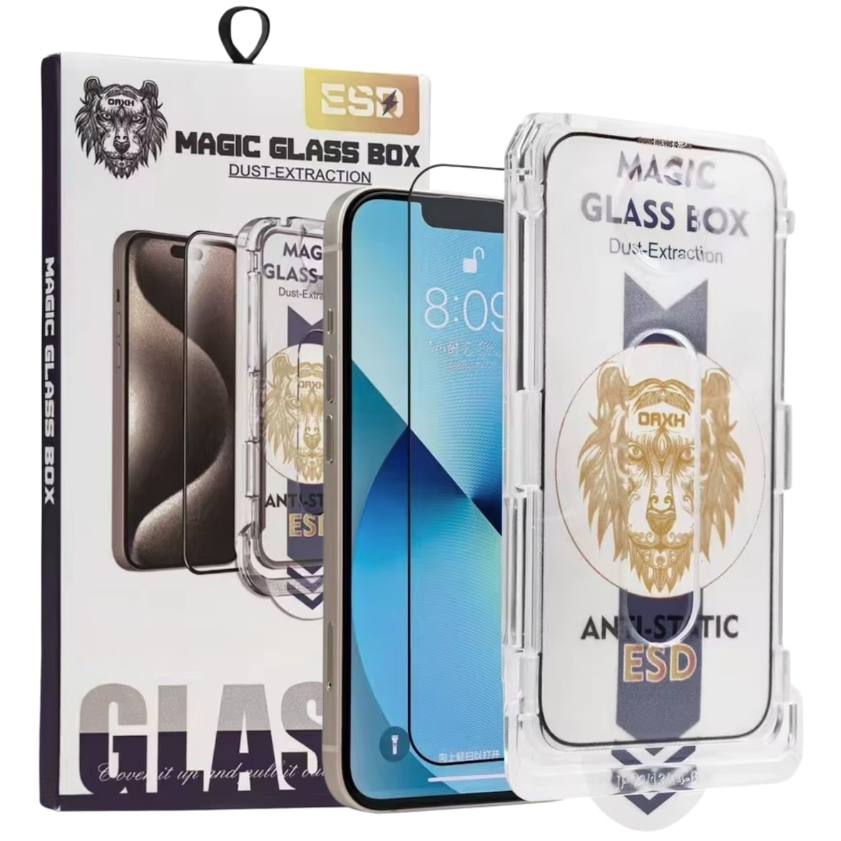 MobileKing Panzerfolie Displayschutz inkl. Anbringhilfe für iPhone 17 Pro Max - 9H Glas, blasenfreie Montage - MBK637