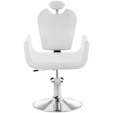 thumbnail of physa - Physa Fauteuil Siège de Coiffure Blanc Livorno White (Hauteur réglable, Solide Structure métallique, 62x64x108cm)