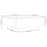 thumbnail of vidaXL Couchtisch Grau Sonoma 80x80x31 cm Holzwerkstoff