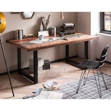 thumbnail of SIT Möbel Esstisch 160 cm | Platte 40 mm Altholz bunt | Kufen-Gestell Stahl antikschwarz | B 160 x T 85 x H 76,5 cm | 15020-11 | Serie TABLES & CO