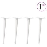 thumbnail of vidaXL Couchtischbeine Konische Form 4 Stk. Weiß 30-31 cm Stahl