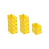 thumbnail of PROREGAL 10x Gelbe Sichtlagerbox 3.0 | HxBxT 12,5x14,5x23,5cm | 2,8 Liter | Sichtlagerbehälter, Sichtlagerkasten, Sichtlagerkastensortiment