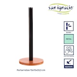 thumbnail of San Ignacio KINVARA - Rollenhalter aus Stahl 15x15x33,5cm in Schwarz