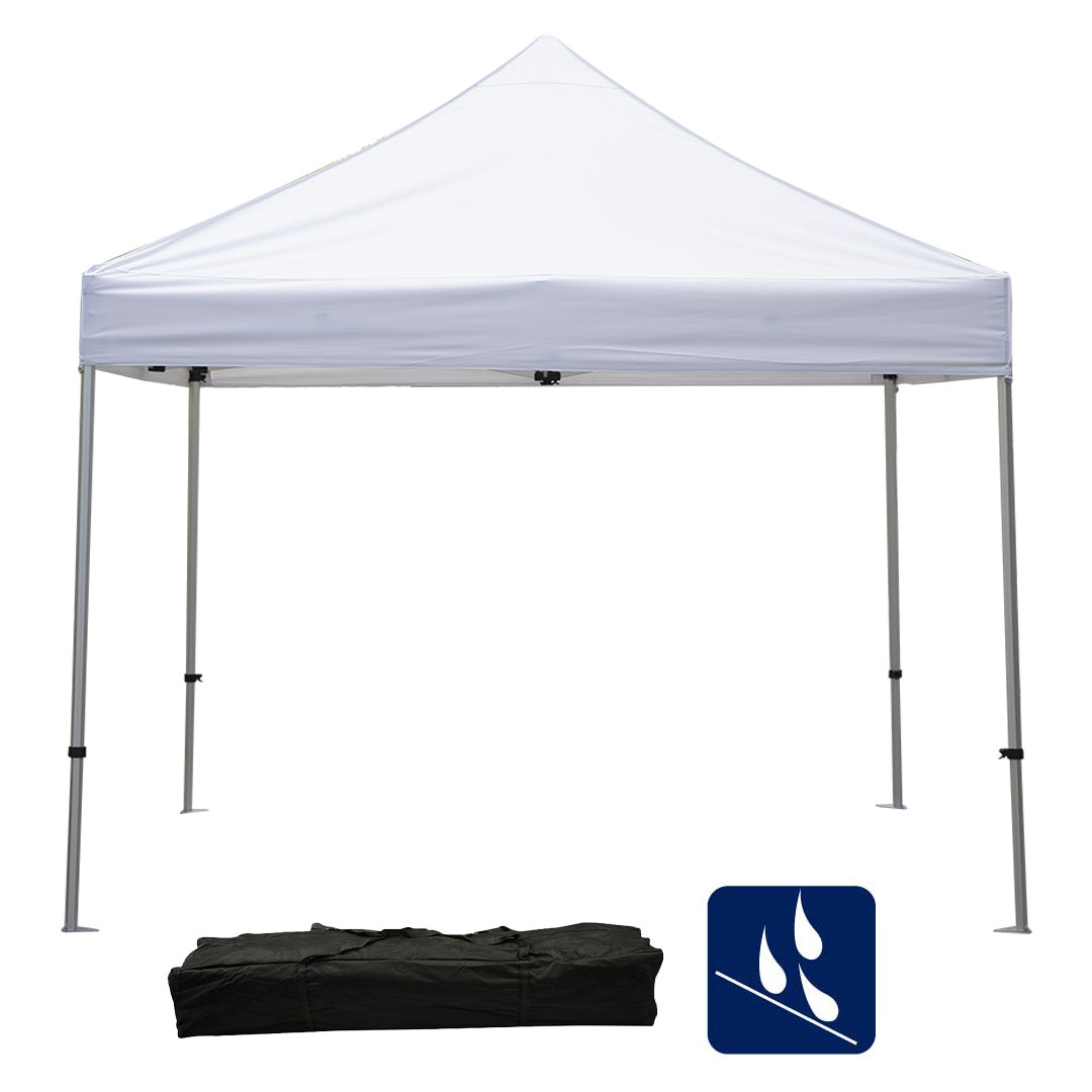 Danieli - Gazebo 3x3 Pieghevole in Alluminio con Copertura Bianca Impermeabile - Struttura Regolabile in Altezza - Borsa per il Trasporto Inclusa