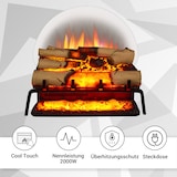 thumbnail of Elektrische Feuerstelle BALDERIA Lily - Kamineinsatz, 1500W - Birkenholz