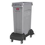 thumbnail of Rubbermaid Slim Jim Mülleimer mit Belüftungskanälen | 87 Liter, HxBxT 76,2x28x56cm | Grau von PROREGAL