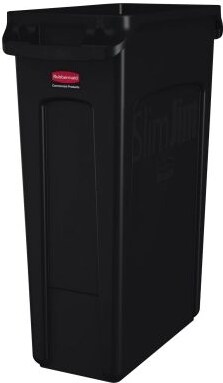 Rubbermaid Abfallbehälter Slim Jim FG354060BLA 87l schwarz