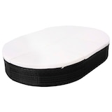 thumbnail of vidaXL Outdoor-Lounge-Bett mit Polster Poly Rattan Schwarz