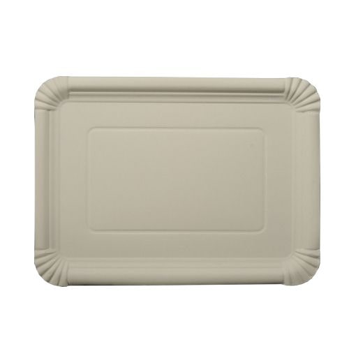 ABC Pak 125 Teller, Pappe [ff] eckig 21 cm x 29 cm weiss (95628, 125 Stück)