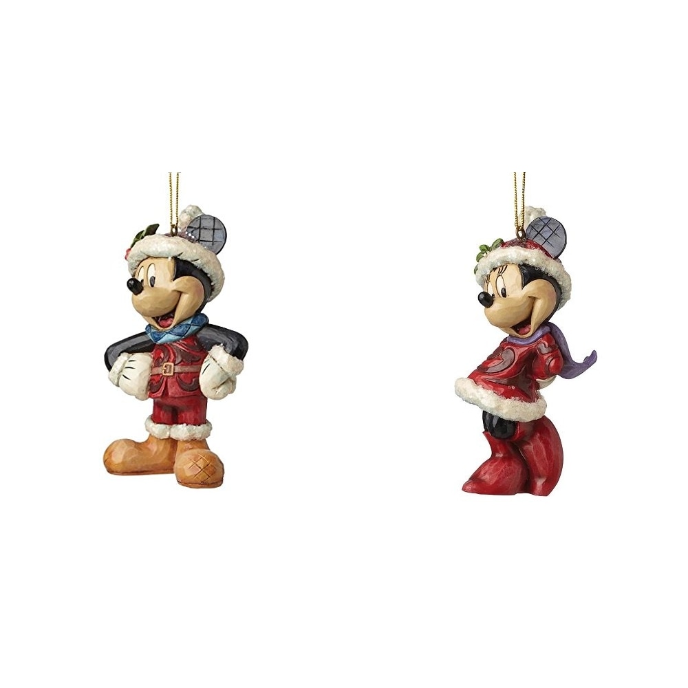 Micky + Minnie Maus - Set 2-tlg. - DISNEY Christbaumschmuck - 1 Set
