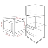 thumbnail of Bomann MWG 3001 H EB Integriert Kombi-Mikrowelle 25 l 900 W Edelstahl