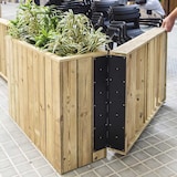 thumbnail of Séparateur d'Ambiances pour Terrasses avec Rambarde Pliable 150 x 12 x 75 cm