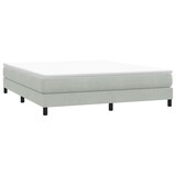 thumbnail of vidaXL Bed boxspring zonder matras 180x220 cm fluweel lichtgrijs