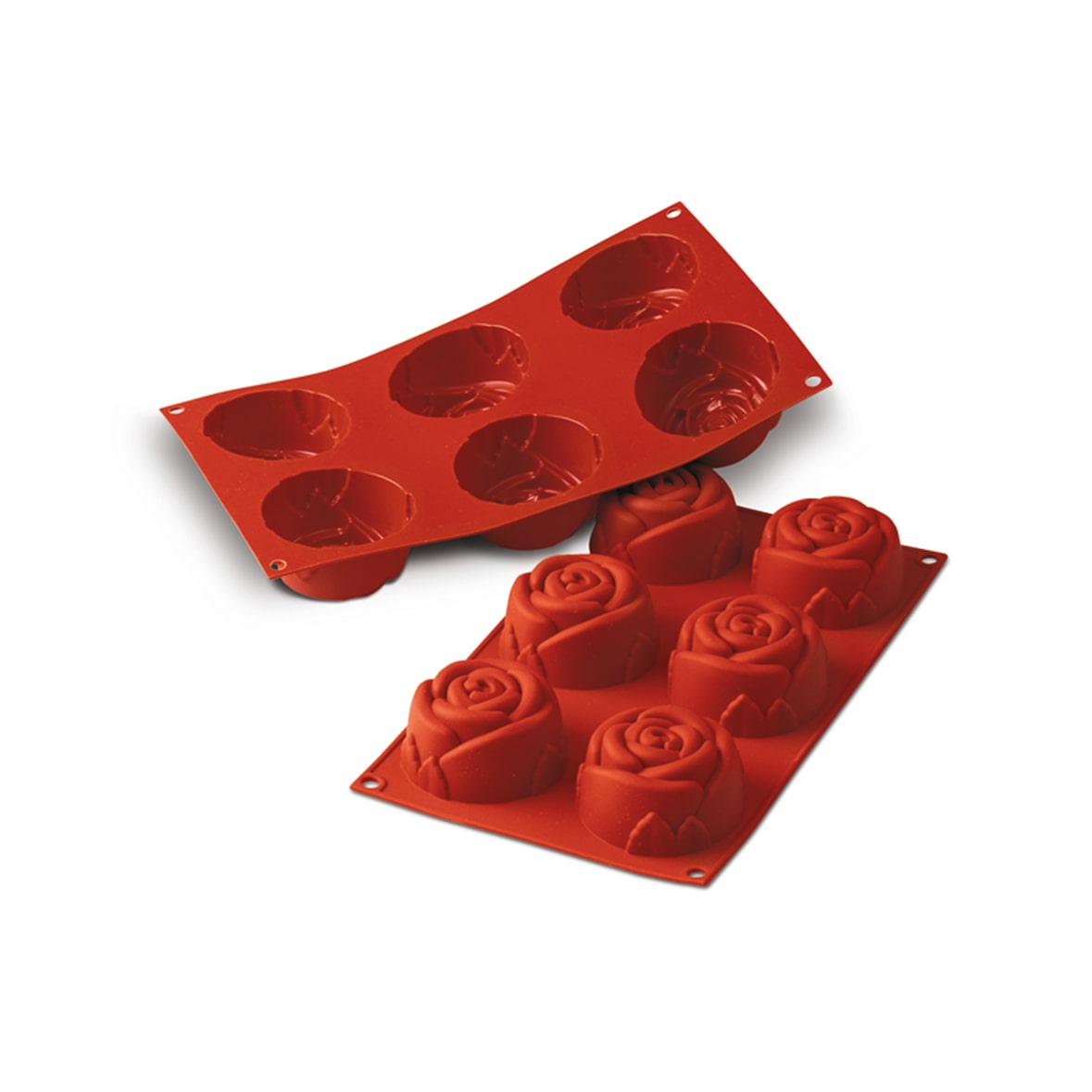 Schneider - Silikonbackform Rose, Ø 76 mm, Höhe: 40 mm