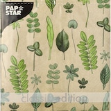 thumbnail of PAPSTAR, Servetten 3-laags 1/4 vouw 33 cm x 33 cm "Botanical Fantasy"