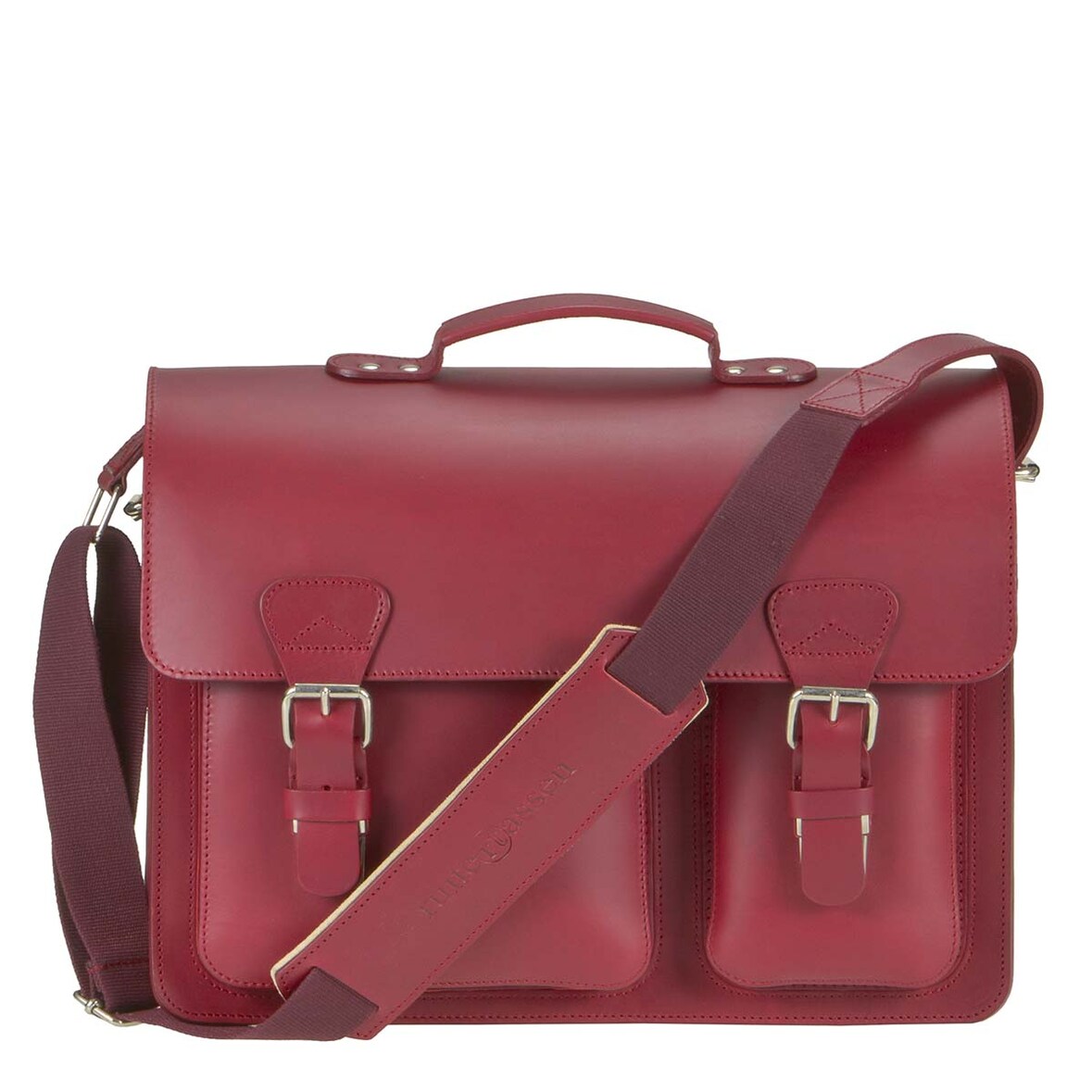 Ruitertassen Lehrertasche Leder 30x40cm Schultasche Aktentasche 2 Fächer rot Damen Büchertasche Arbeitstasche 40x30cm