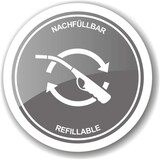 thumbnail of Mini-Stabfeuerzeug, schwarz, mit Edzard-Logo, Länge 11 cm, nachfüllbar