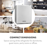 thumbnail of Happy Hour Minibar  5-15°C EEK G 25dB LED-Licht Silber-Metallic