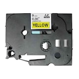 thumbnail of Brother TZe621 Generic Laminating Label Tape - Black text on yellow background - Largura 9mm x 8 metros