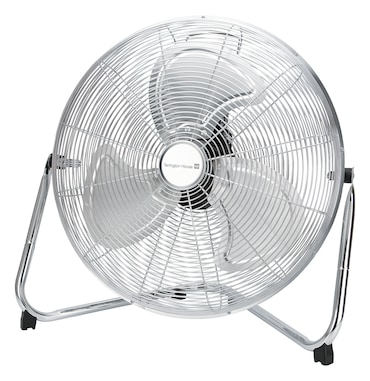 Tarrington House Ventoinha de chão WM2300, alumínio / metal, 55 x 30 x 54 cm, Ø 45 cm, 110 W, 3 velocidades, prateado