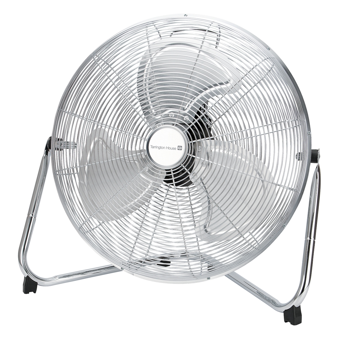 Tarrington House Ventilador de suelo WM2300, aluminio/metal, 55 x 30 x 54 cm, Ø 45 cm, 110 W, 3 velocidades, plata