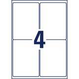 thumbnail of Avery Zweckform L4774-20 Wetterfeste Folien-Etiketten, 99,1 x 139 mm, 20 Bogen/80 Etiketten, weiß