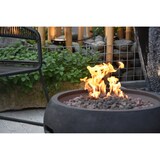 thumbnail of MODENO Gas Feuertisch York Feuerstelle aus Beton - für Garten, Balkon and Terrasse, wetterbeständig, Schwarz 68x68x36cm