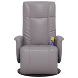 thumbnail of vidaXL Massagesessel mit Fußteil Grau Kunstleder