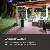 thumbnail of Goldflame Deluxe Terrassenheizstrahler 36.000BTU/11kW mobil Edelstahl Schwarz