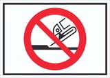 thumbnail of Nicht zulässig für Seitenschleifen Symbol Schild A3 (297x420mm)