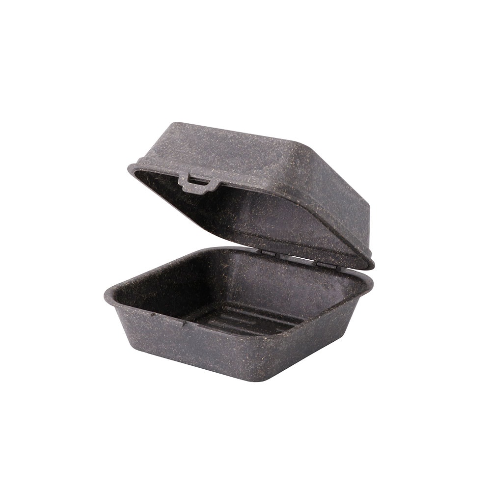 greenbox - Caja reutilizable "Häppy Box" para hamburguesa 16 x 15 x 8,5 cm,, 15 ud.