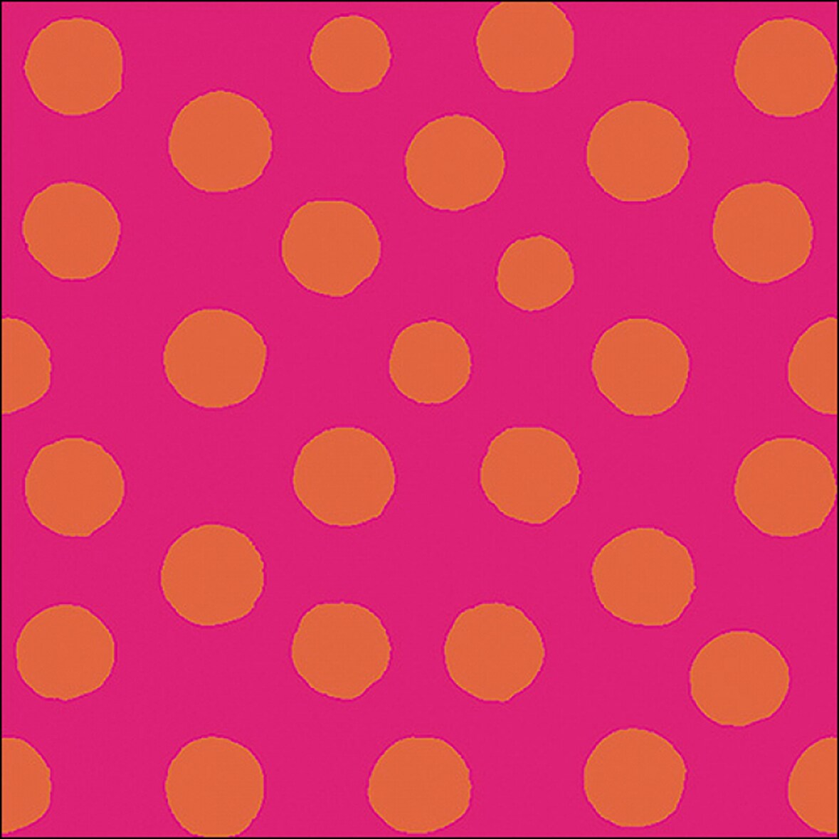 20 Servietten Papier 33x33cm 3-lagig - hochwertige Einweg Papierservietten orange Punkte Tischdeko Party Geburtstag Feier Kinderfest