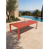 thumbnail of Table de jardin fixe en aluminium coloris terracotta (220X100 cm) - HANOI