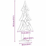 thumbnail of vidaXL Weihnachtsbaum mit Ständer Braun 180 cm Massivholz Teak