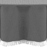 thumbnail of Gartentischdecke mit Fransen Tischdecke rund oval eckig Classic 130 cm rund dunkelgrau