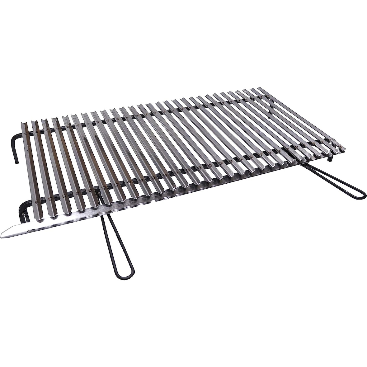 Graticola griglia acciaio inox per barbecue cm 100x50