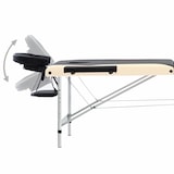 thumbnail of Helloshop26 - Klappbare Massageliege 3-teilig Edelstahl schwarz und beige 02_0001821