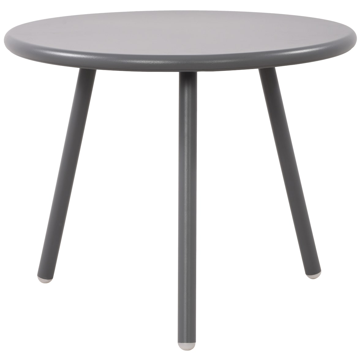 Couchtisch CAKOT - Kunststoff Dunkelgrau 50x50x40 cm | Sofatisch Rund Beistelltisch Wohnzimmertisch Klein