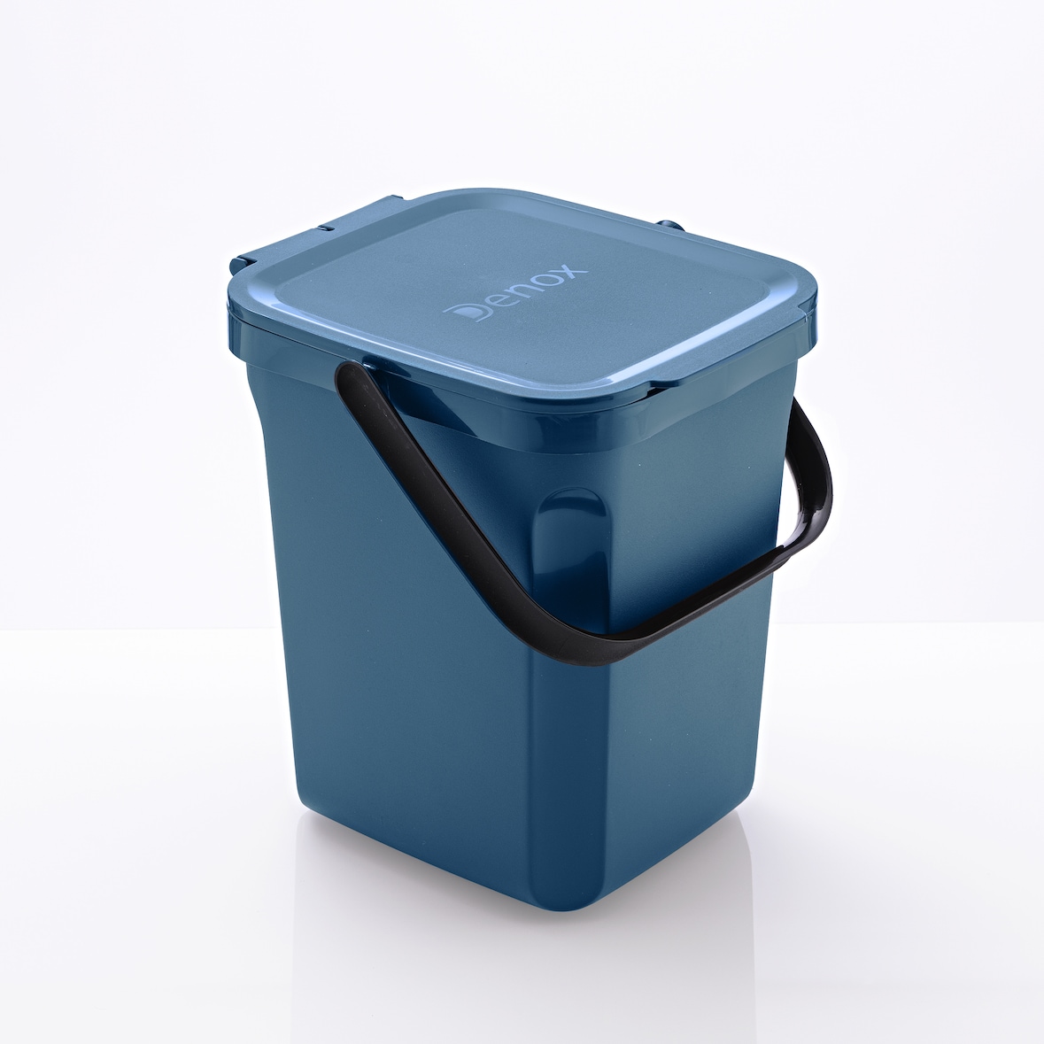 Cubo para basura orgánica 10 litros. Color Azul. DENOX.