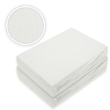 thumbnail of Doppelpack Frottee Spannbettlaken 90 - 100 x 200 cm Weiss