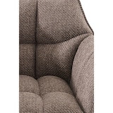 thumbnail of Barhocker Damaso Stoffbezug terrabraun/edelstahl