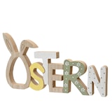 thumbnail of Dekoaufsteller 16x29cm Holzschriftzug Ostern Osterdeko Tischdeko Stehend Holzbuchstaben Deko Aufsteller Holz Schriftzug Osterschmuck Natur Braun
