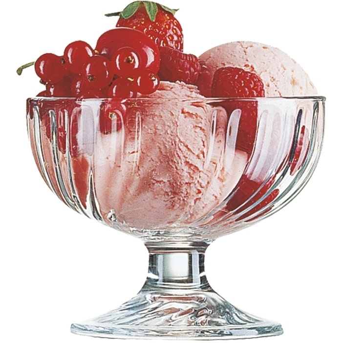 24 x Eisschale COUPE SORBET transparent