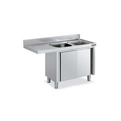 Fregadero Industrial de Acero Inox Gama 600 con Hueco Lavavajillas y 2 Senos Distform