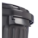 thumbnail of aro Abfalleimer, Polypropylen, Ø 42 x 48 cm, 43 L, rund, mit Deckel, stapelbar, schwarz