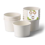 thumbnail of BIOZOYG Suppenbecher to go 500 Stück 200 ml, weiß Suppenschüsseln Einweg - Einweggeschirr Alternative zur Plastikschüssel - Becher, Suppe, Soup Bowl