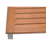 thumbnail of METRO PROFESSIONAL Conjunto de 2 bancos de bar Lynx, alumínio/madeira de eucalipto, prateado